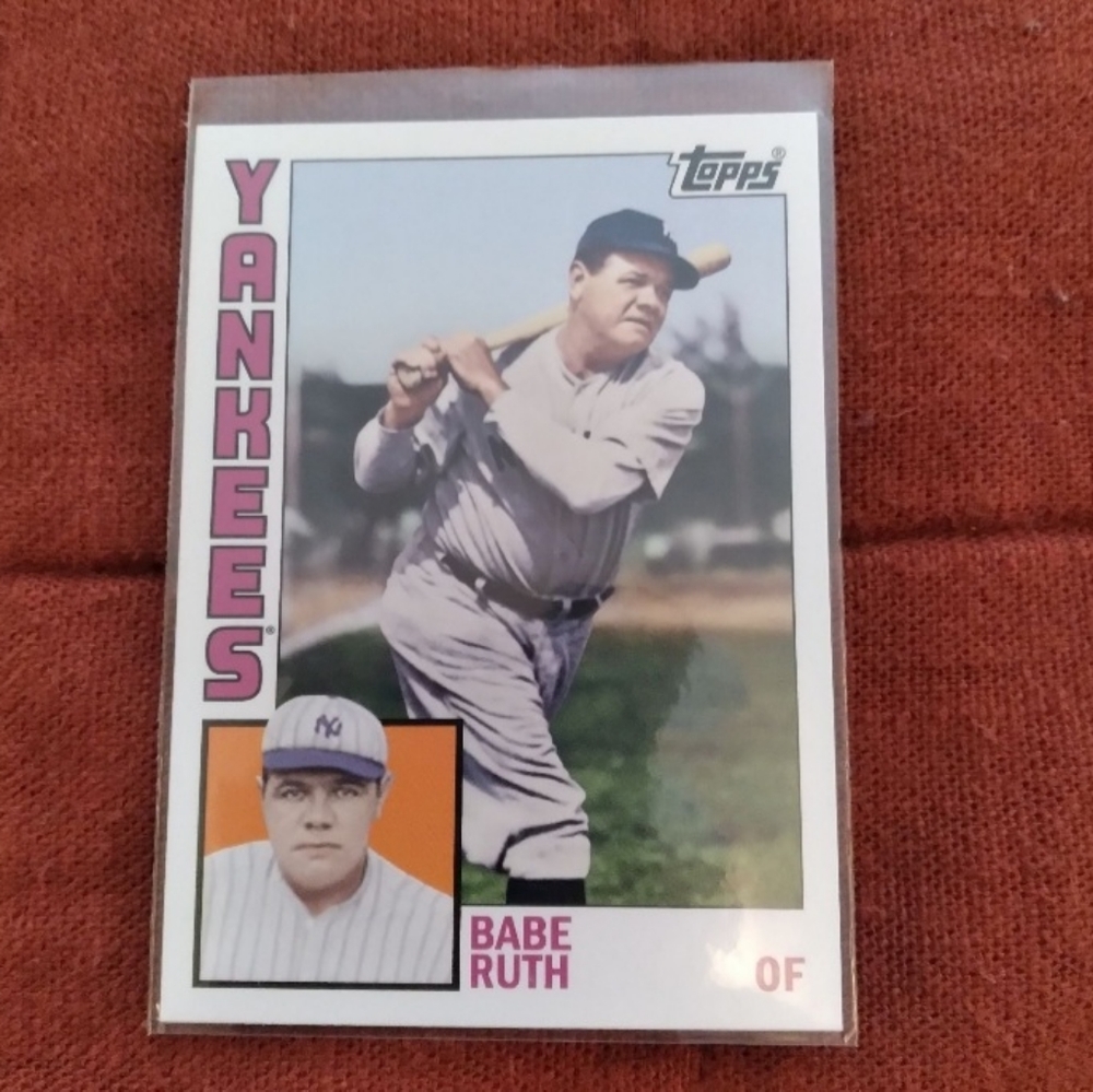 Babe Ruth Topps Baseball Card